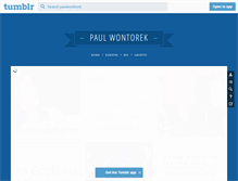 Tablet Screenshot of paulwontorek.com